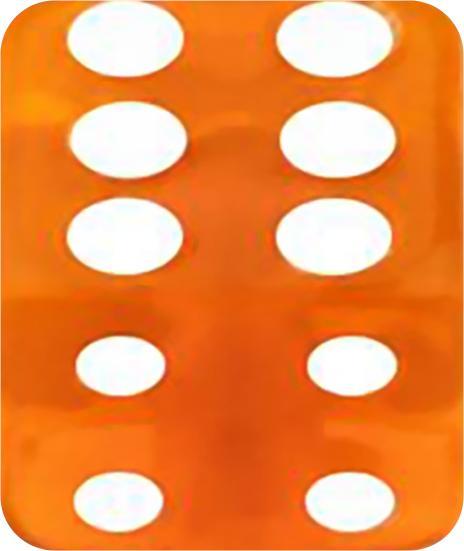 Image du produit Star Piercing Micro cube orange transparent (sans laiton, Acrylique)