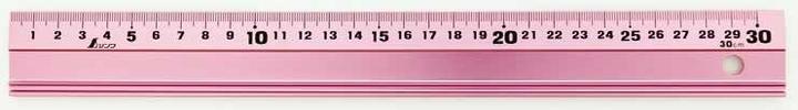 Immagine prodotto NT Cutter Righello da taglio in alluminio, 30 cm, rosa (30 cm)