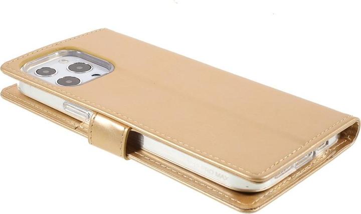 Actual product image iPhone 13 Pro - Blue Moon Leather Case Cover Cards gold (Apple iPhone 13 Pro)