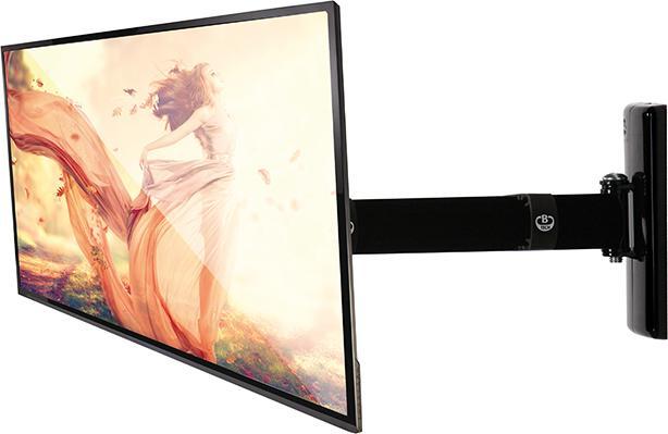 Produktbild b-tech BT7512 - Befestigungskit (Wandbefestigung, Gelenkarm) für Flat Panel - Schwarz - (Wand, 28", 15 kg)