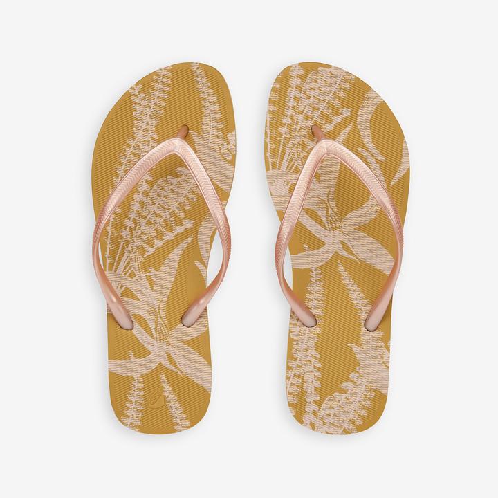 Actual product image Olaian Women's thong sandals 500 Nata beige (41, 42)