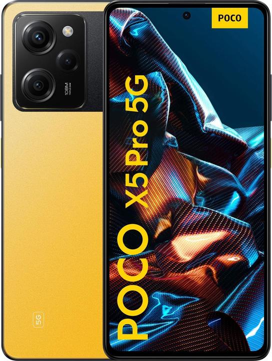 Xiaomi Poco X5 Pro (256 GB, Yellow, 6.67", Dual SIM, 108 Mpx, 5G)