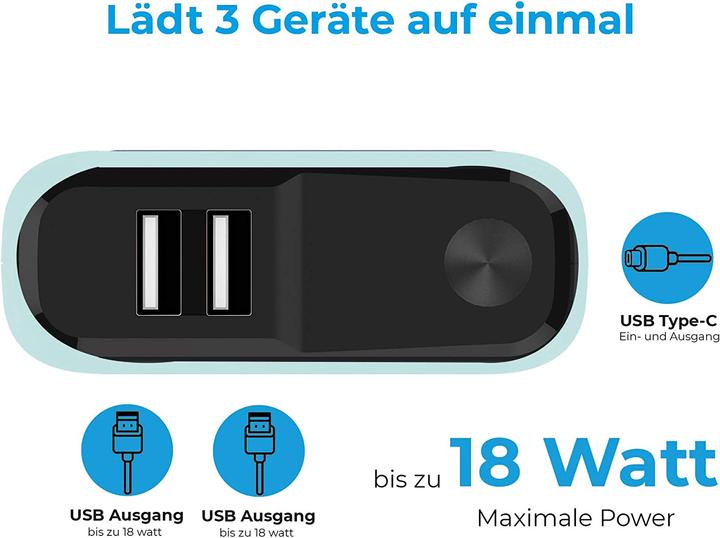 Produktbild RealPower PB-20000 PD+ (20000 mAh, 18 W, 74 Wh)