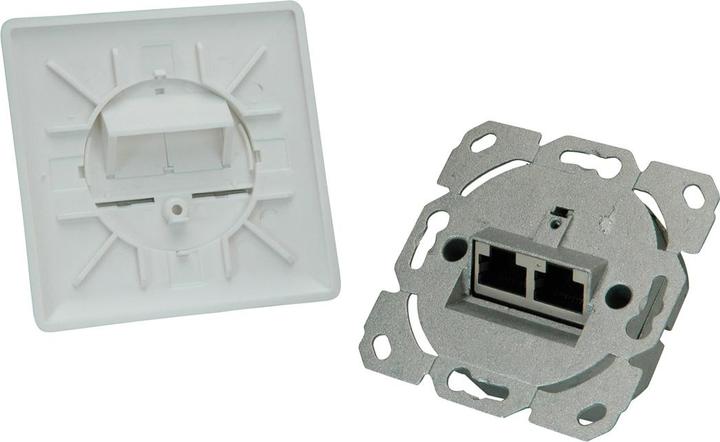 Immagine prodotto Roline Presa Cat.6A, 2x STP, montaggio a filo, bianco (U/UTP, CAT6a, 7 m)