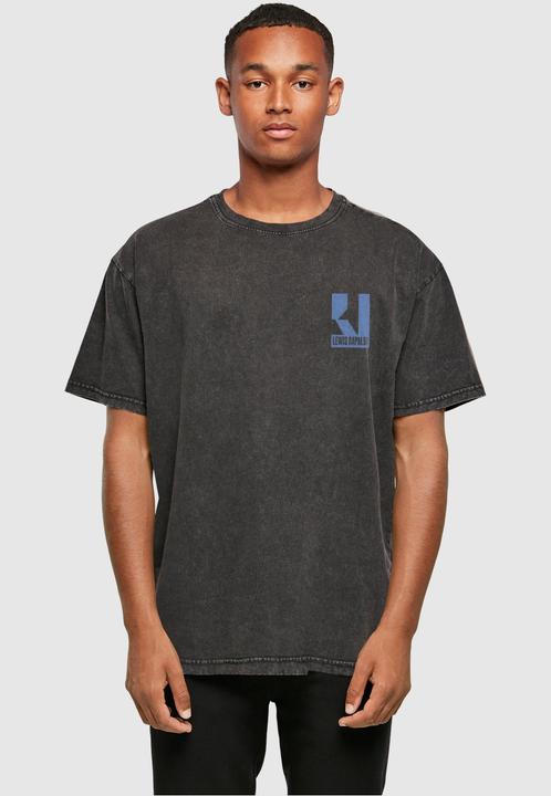 Actual product image Merchcode Lewis Capaldi - Tour grabsheet 3 Acid Washed Oversize Tee - 113795 (M)