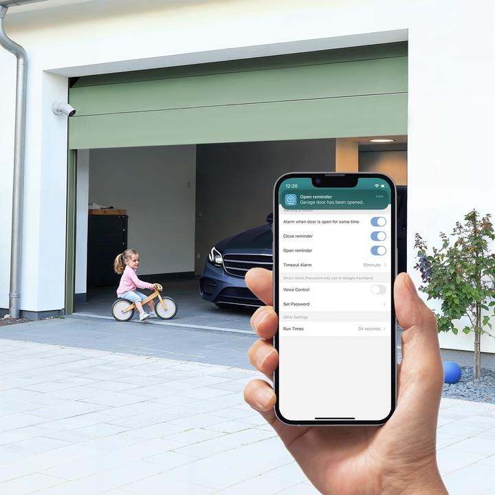 Produktbild Hama Smarte Garagentor-Steuerung, WLAN, mit Sensor, App/Sprachbefehl (Indoor)