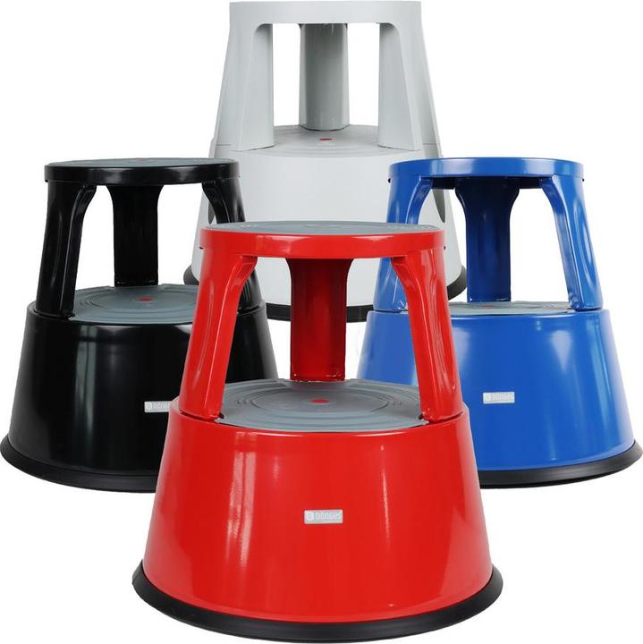 Produktbild Dönges Rollhocker, grau, RAL 7035 (grau) (Trittleiter)