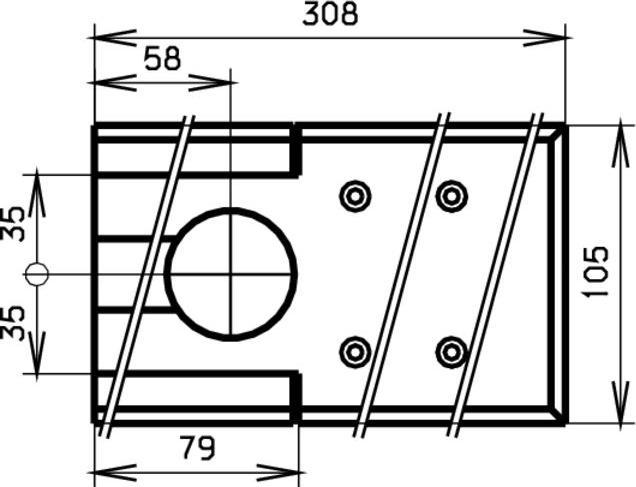 Productafbeelding Dormakaba Afdekplaat voor BTS 75V / 80 (Kamerdeur, Toegangsdeur, Houten deur, Balkondeur, Interieur)