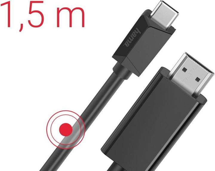 Actual product image Hama USB Typ C — HDMI (Typ A) (1.50 m, HDMI)
