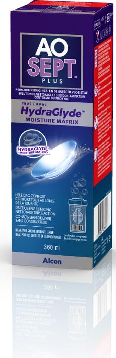 Produktbild AOSept HydraGlyde, Peroxid Reinigungs- und Desinfektionslösung, 360 ml (Peroxid-System, 360 ml)