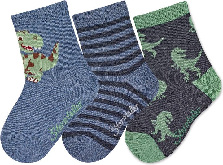 Immagine prodotto Sterntaler Calzini 3 Pack Dino (confezione da 3, 19 - 22)