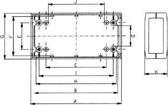 Immagine prodotto Velleman Alloggiamento - PLASTICA A INIEZIONE - GRIGIO SCURO - 190 x 100 x 40 mm (Case)