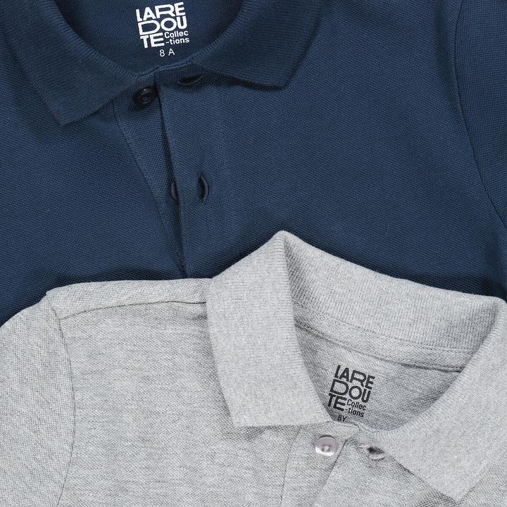 Produktbild La Redoute Collections 2er-Pack langärmelige Poloshirts (140)