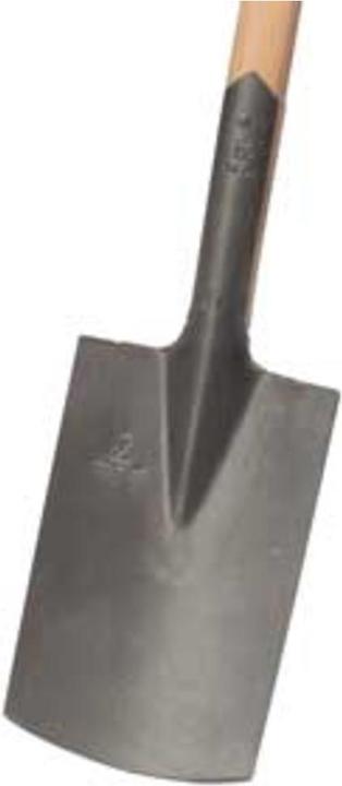Idealspaten Construction spade gardener shape blasted leaf without tread ash T-handle 85 cm