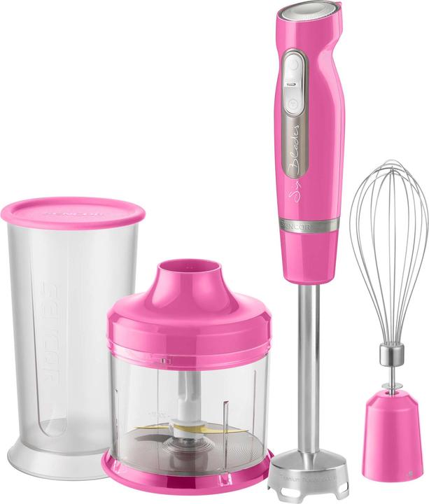 Sencor SHB 4468RS-EUE3 blender 0.7 L Hand Blender 1000 W Pink, Stainless steel
