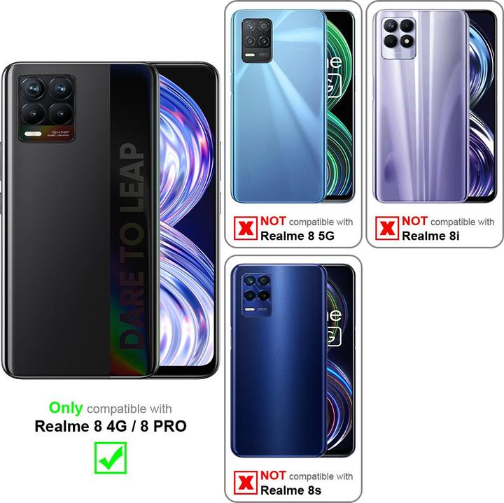 Actual product image Cadorabo Chain case for Realme 8 4G / 8 PRO necklace cover adjustable