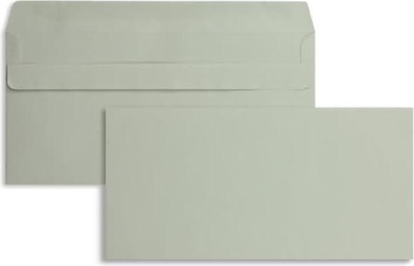 Blanke Envelopes DIN long 75g/sqm self-adhesive PU=1000 pieces grey (DL, 1000 x)