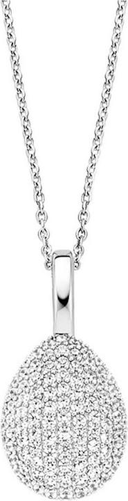 Ti Sento Milano Kette mit Anhänger tropfenförmig 6746ZI (925 Sterling Silber, 45 cm)