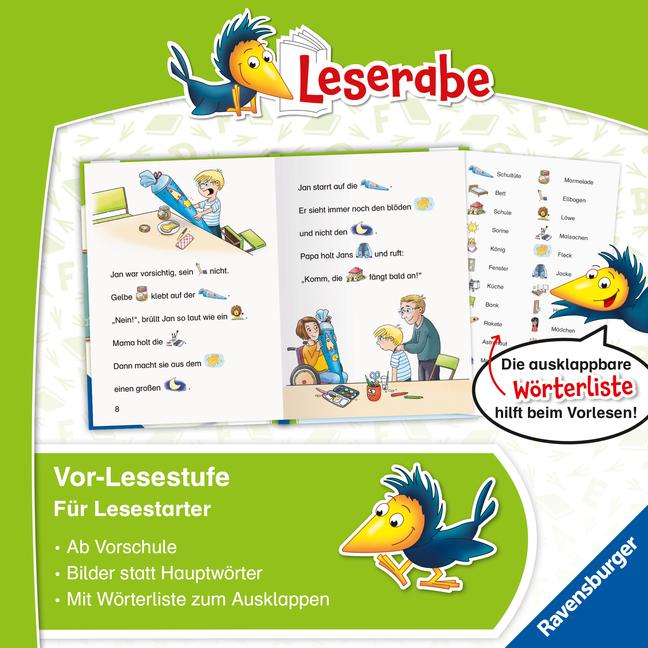 Produktbild Ravensburger Geschichten vom ersten Schultag - lesen lernen mit dem Leserabe - Erstlesebuch - Kinderbuch ab 5 (Deutsch, Henriette Wich, Antje Hagemann, 2024)