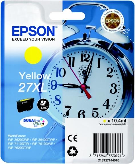 Image du produit Epson C13T2714401027XL cartouche d'encre jaune 1.100 pages 10.4ml jaune WF 3620 (Y)
