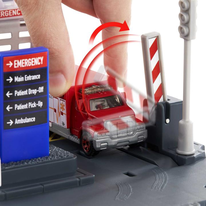 Actual product image Matchbox ACTION DRIVERS Helicopter Rescue Playset