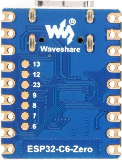 Actual product image WaveShare ESP32-C6 Zero Mini development board