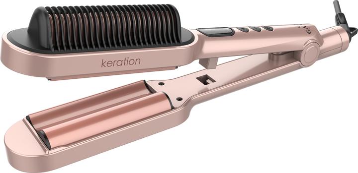 Actual product image GAMA GI1901 Waver and Brush curling iron with