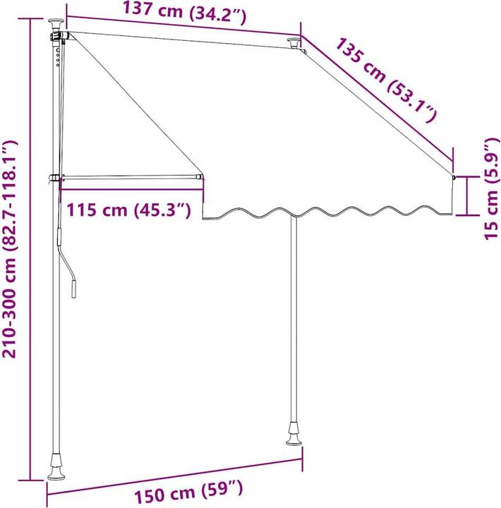 Produktbild VidaXL Bidane (1.50 m)