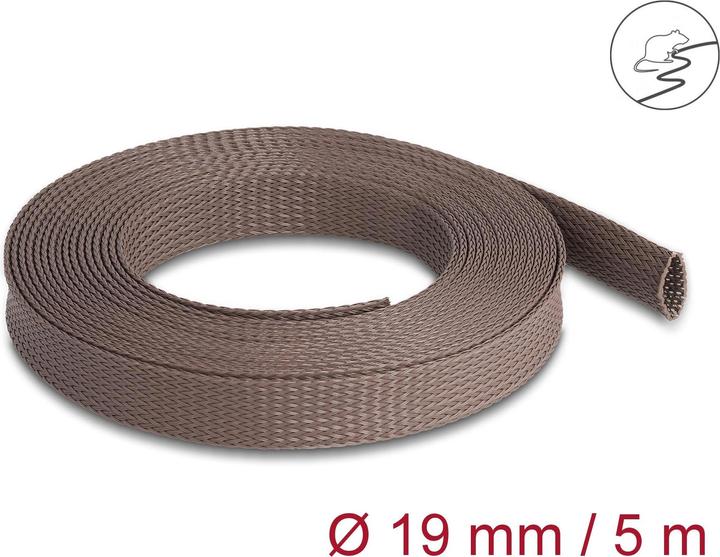 Image du produit Delock Tuyau tressé résistant aux rongeurs, 5 m x 19 mm brun (Gaines pour câbles, 550 cm)