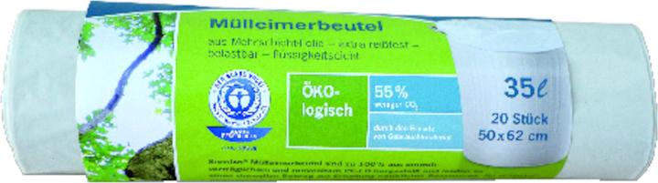 Produktbild Secolan Müllbeutel 35,0 l weiss 25,0 µm, 20 St. (20 x, 35 l)