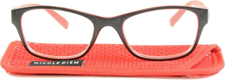 Nicole Diem Lesebrille 2.50dpt red-blk (+2.5)