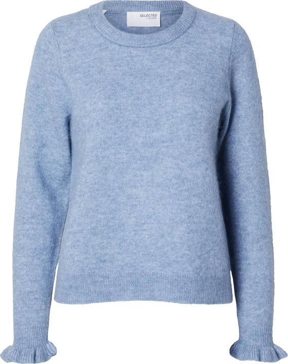 Actual product image Selected Femme Ruched sleeve knitted jumper (M)