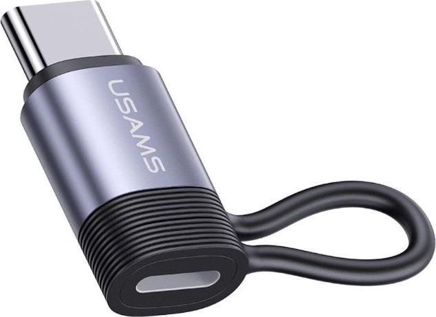 Image du produit Usams Adaptateur AU17 Lightning - USB-C 30W stalowy/aluminium SJ677LN01 (US-SJ677) (USB Type C, Lightning)