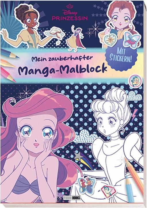 Panini Princesse Disney : Mon bloc de coloriage manga enchanteur