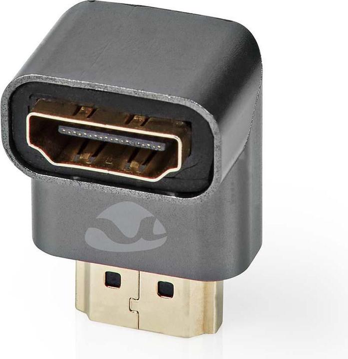 Nedis HDMIT Adapter HDMIT Connector / HDMIT Male HDMIT Female / HDMIT Output Gold Plated Angled 90° (HDMI, 3 cm)