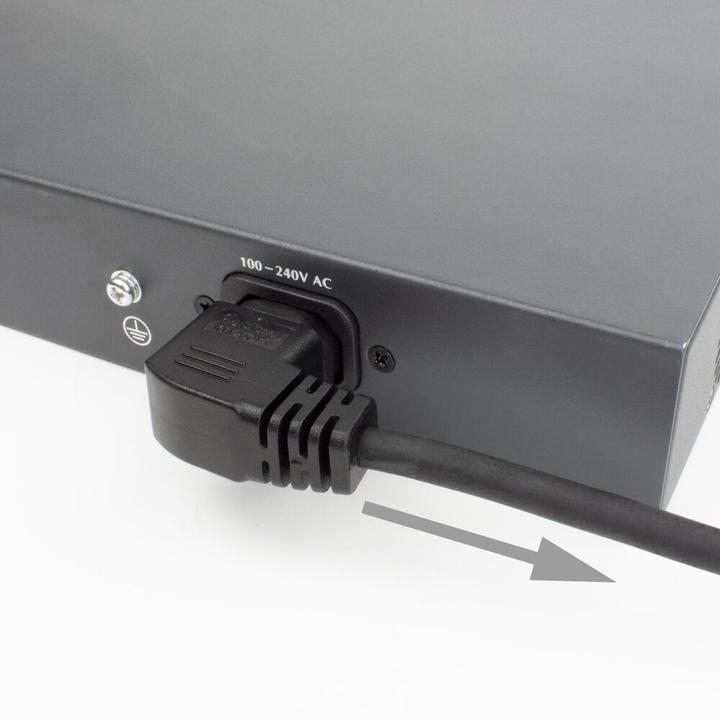 Immagine prodotto Cavo di alimentazione C14 - C15 (angolato a destra) IEC60320 nero 0,6 m (0.60 m)