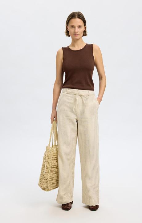 Actual product image Selected Femme Hanfmix Hose mit weitem Bein (42)