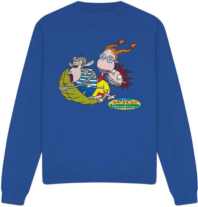 Immagine prodotto The Wild Thornberrys On Leaf Felpa Eliza Darwin e Donny Adulto Unisex (L)