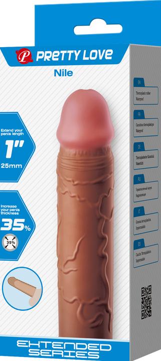 Produktbild Pretty Love Nil Penishülse mit 2.5 Cm Verlängerung Mulatto