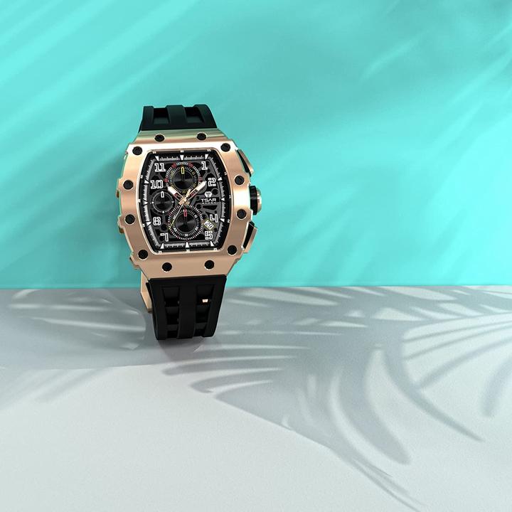 Image du produit Tsar Bomba Montre homme étanche en acier inoxydable (Chronographe, 43.50 mm)