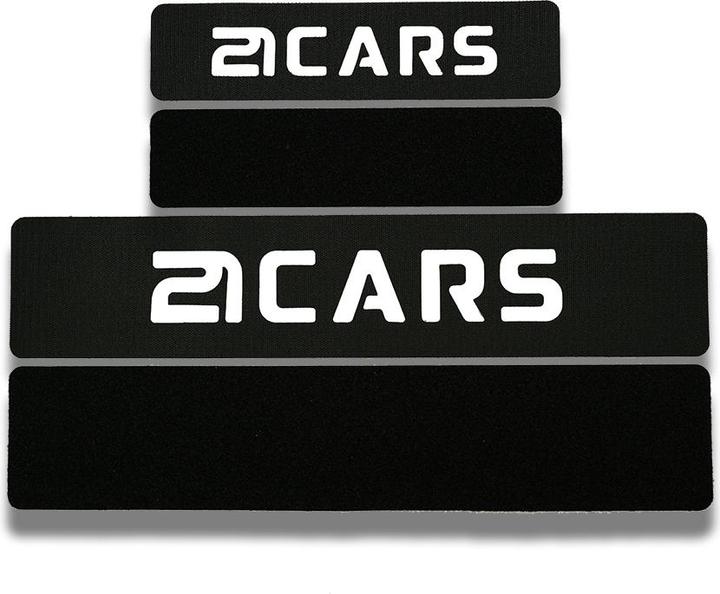 Image du produit 21cars Étiquette interchangeable Velcro (Avant + arrière, Format long)