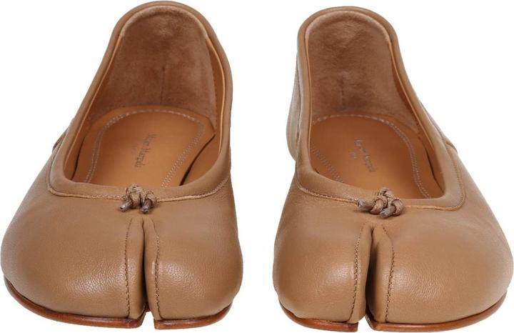 Actual product image Maison Martin Margiela Maison margiela tabi ballerina in camel color leather (36)