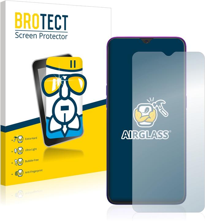 Actual product image BROTECT AirGlass Glass (1 Piece, Oppo Reno Z)