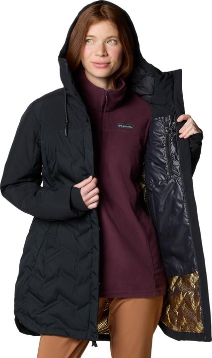 Immagine prodotto Columbia Chaqueta impermeable de plumón y largo medio con capucha Mountain Croo™ III para mujer (XL)