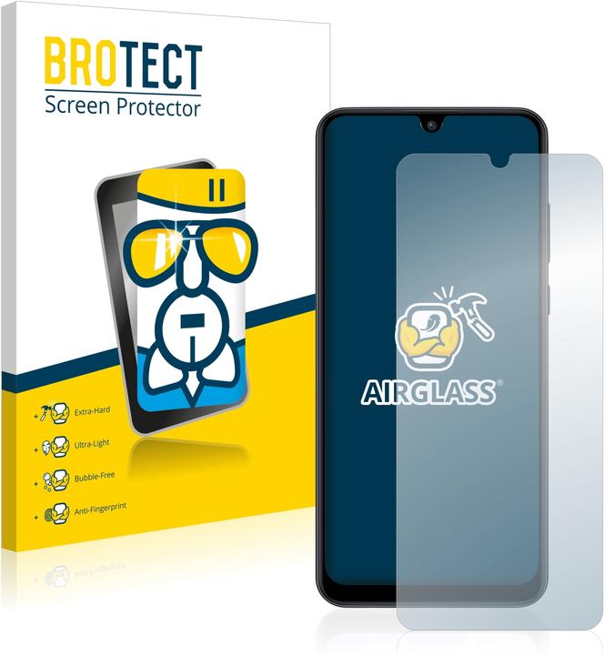 Actual product image BROTECT AirGlass Glass (1 Piece, Huawei Y6p)