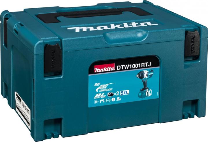 Image du produit Makita DTW1002RTJ Clé à choc sans fil 18V, 2x5,0Ah Li-Ion, 1000 Nm, 1 (Fonctionnement sur batterie)