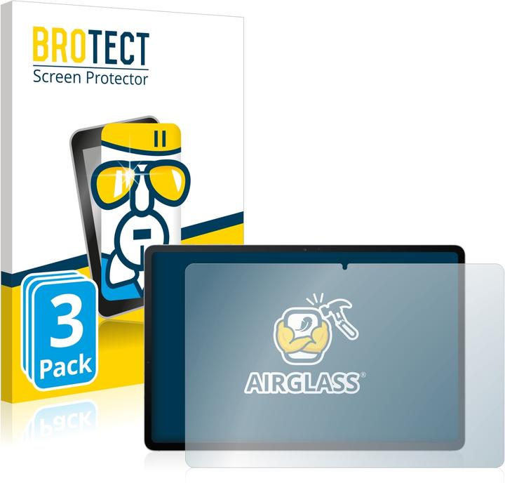 BROTECT AirGlass Panzerglasfolie (3 Stück, Galaxy Tab S7 FE)