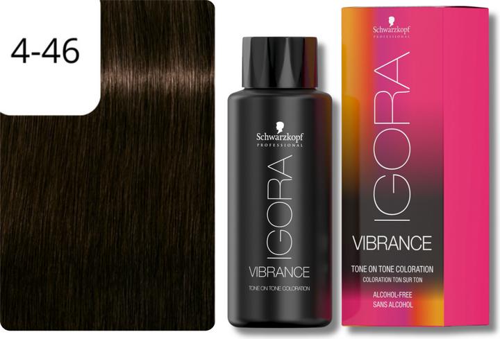 Actual product image Schwarzkopf Professional IGORA VIBRANCE Tone On Tone Colouration (4-46 Medium Brown Beige Chocolate)