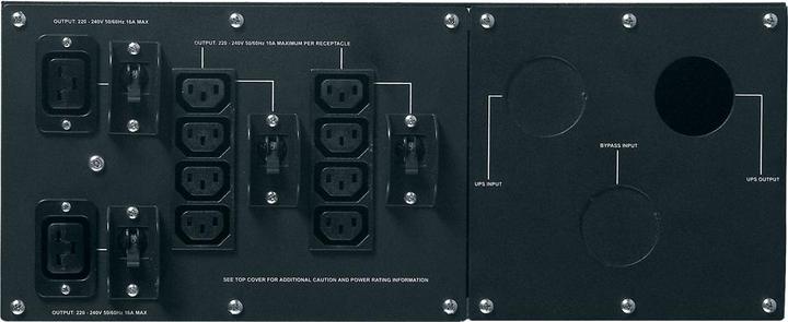 Actual product image APC ServiceBypassPanel SUA / SURT-D black 4U rack/tower conversion