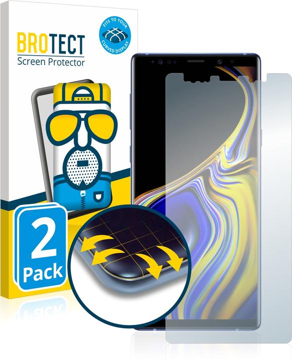 Actual product image BROTECT Full-Cover Protector Matte (2 Piece, Samsung Galaxy Note 9)